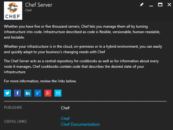 Chef Server added to Marketplace