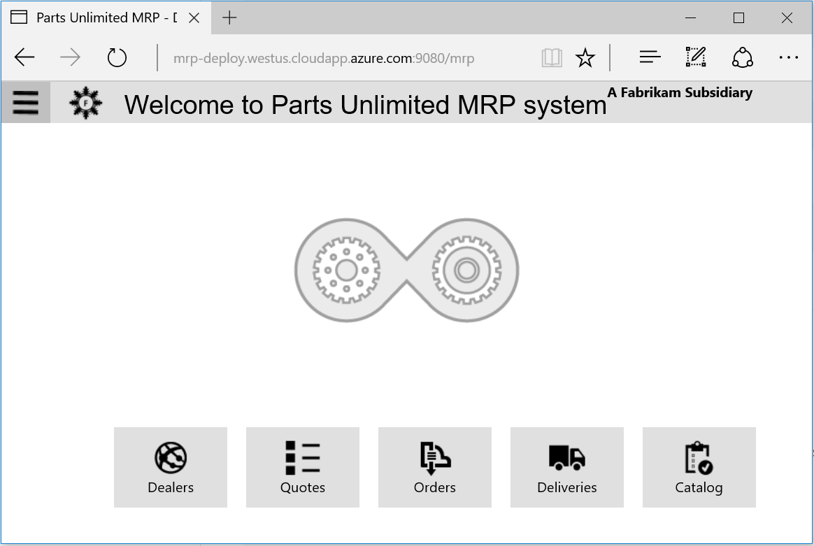 Parts Unlimited Application