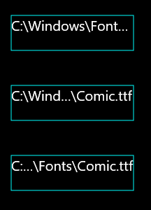 Text trimming delimiters sample code output