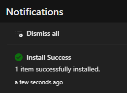 Installation complete
