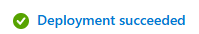 Deployment succeeded