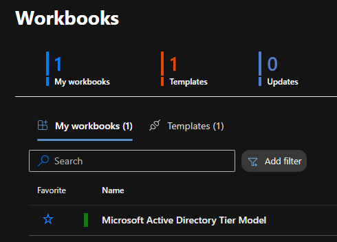 Workbook visible under My workbooks