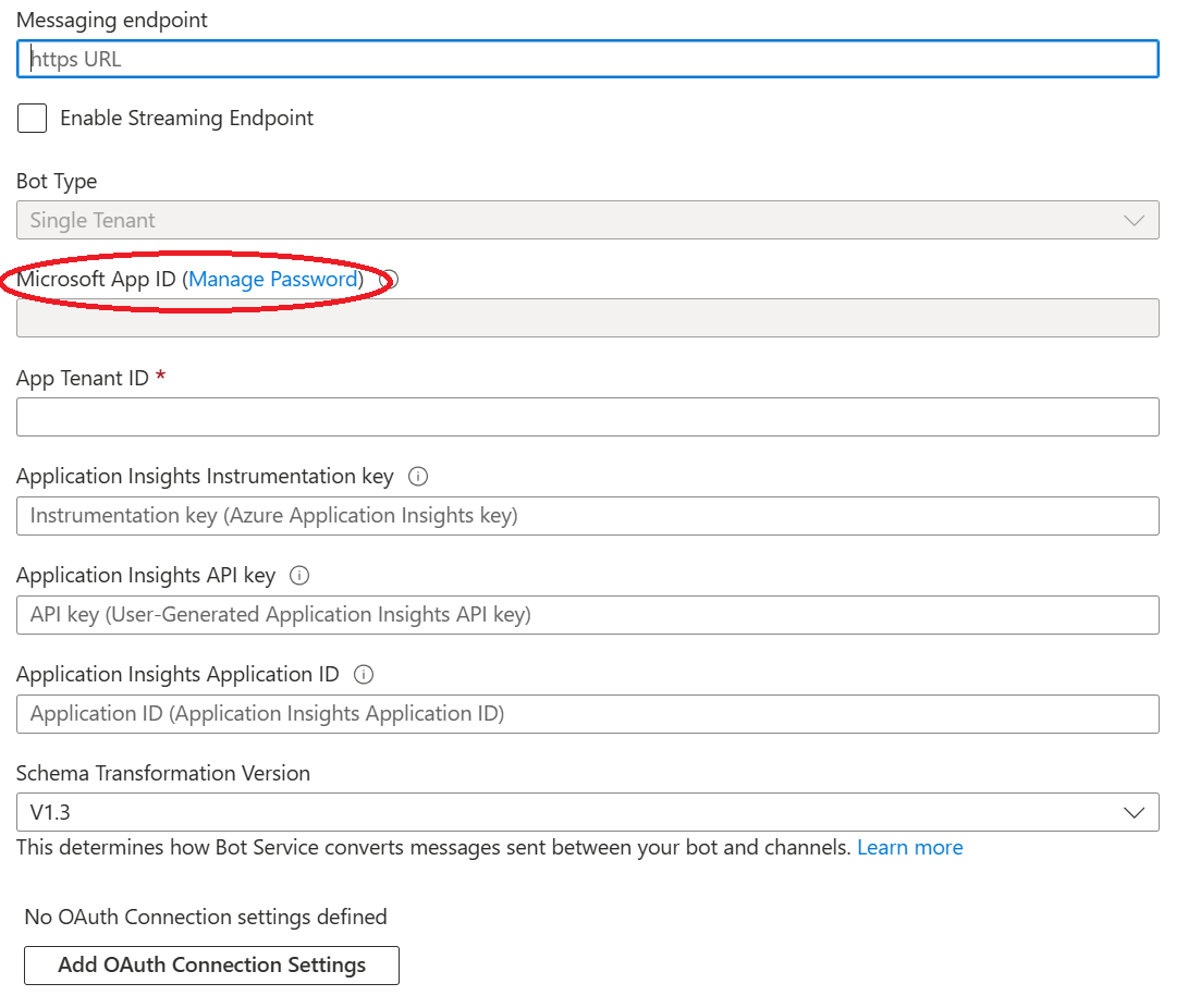 Azure Bot Configuration