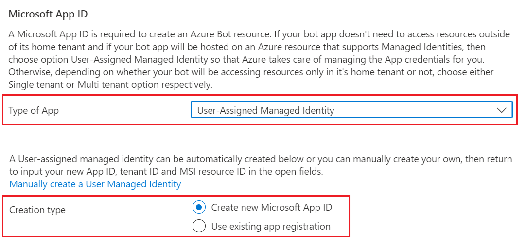 Azure Bot Identity