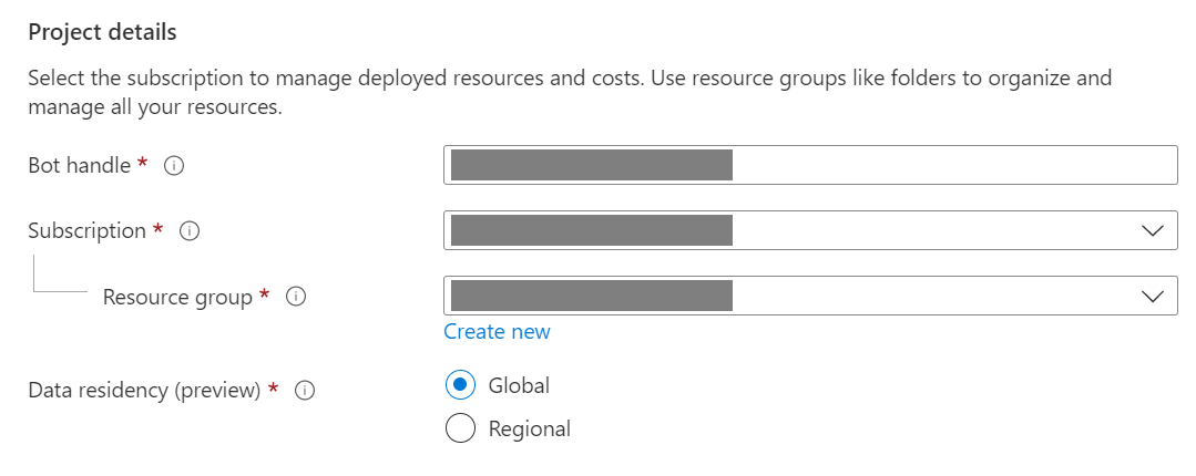 Azure Bot Settings