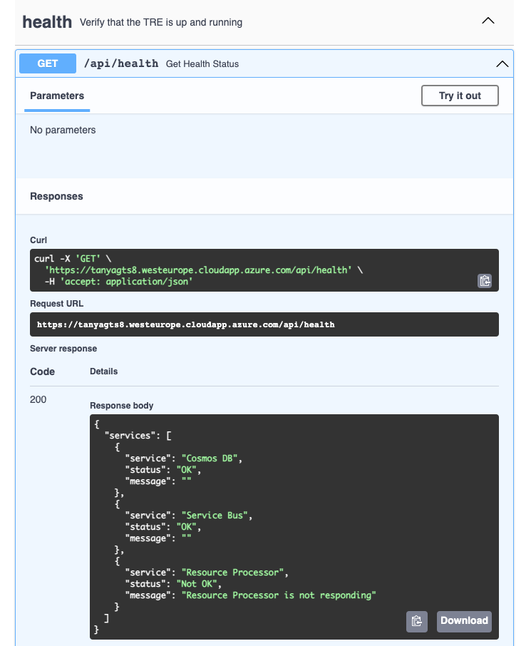 Swagger UI Send Request