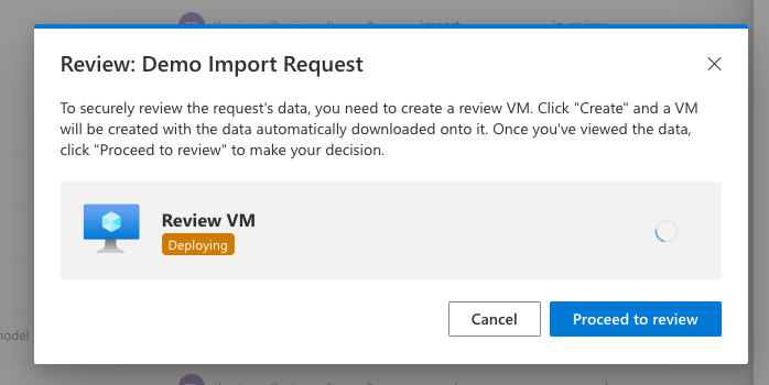 VM Being Deployed