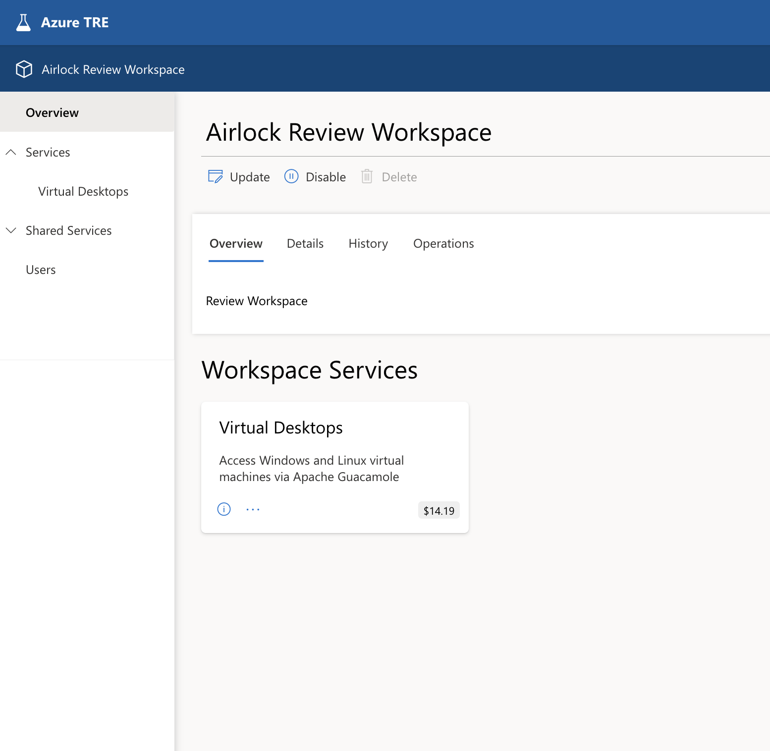 Update Research Workspace