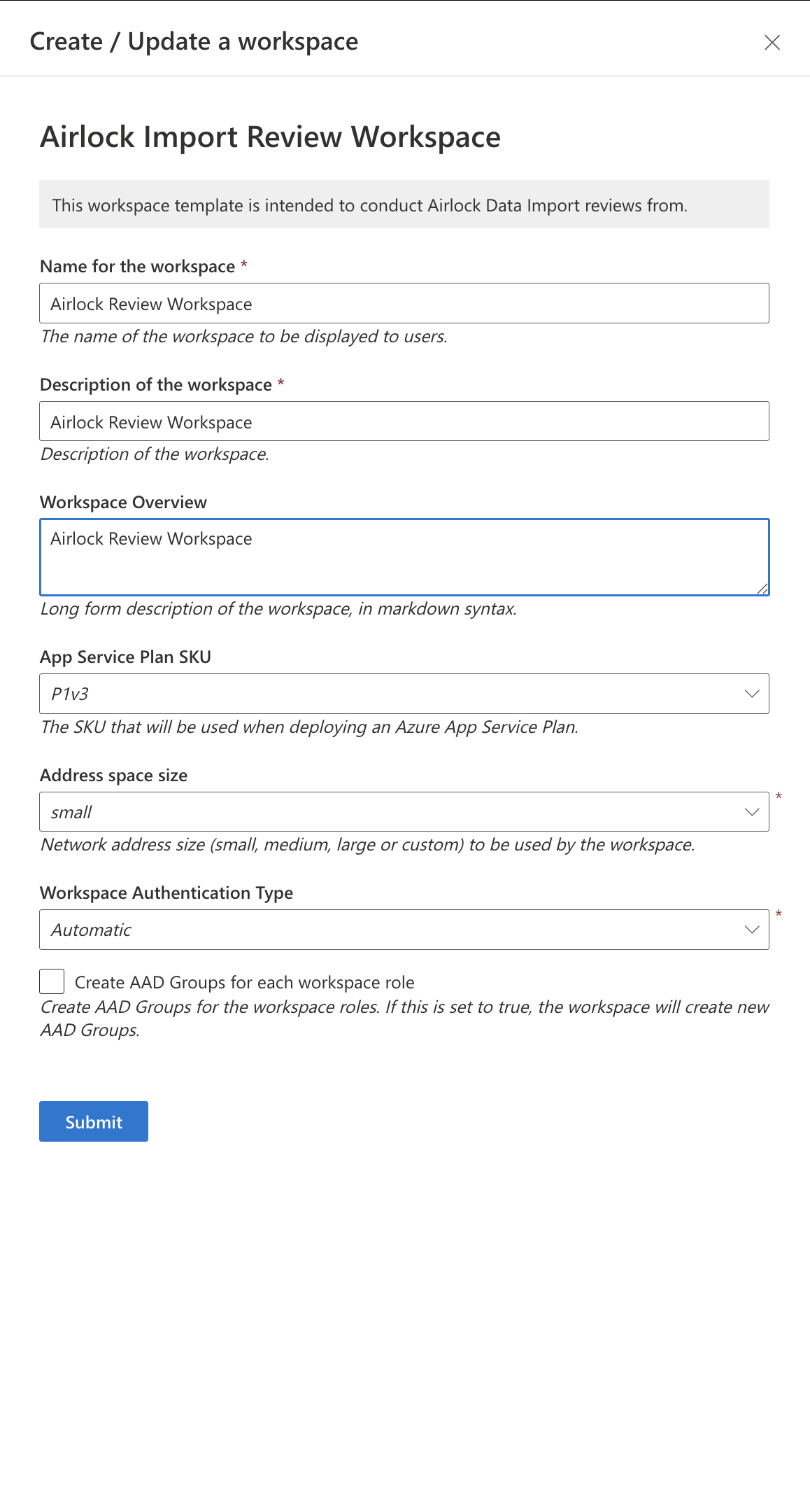 Import Review Workspace