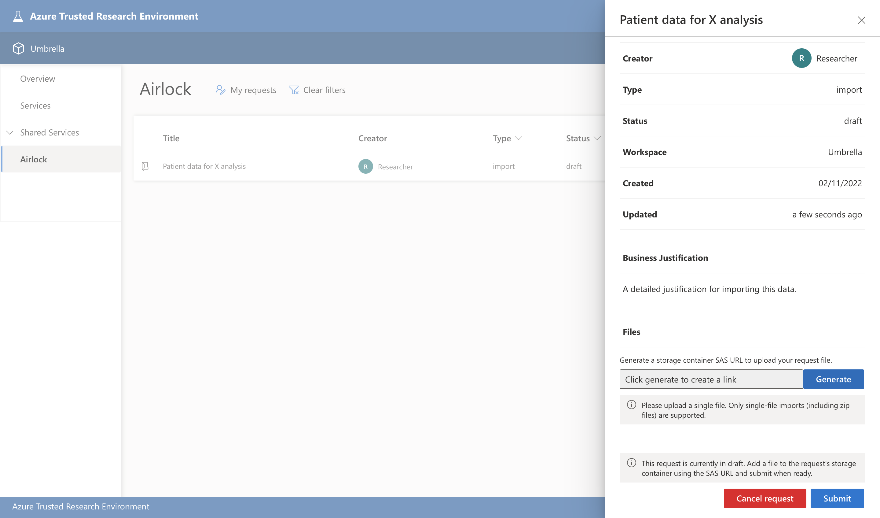 Get storage link