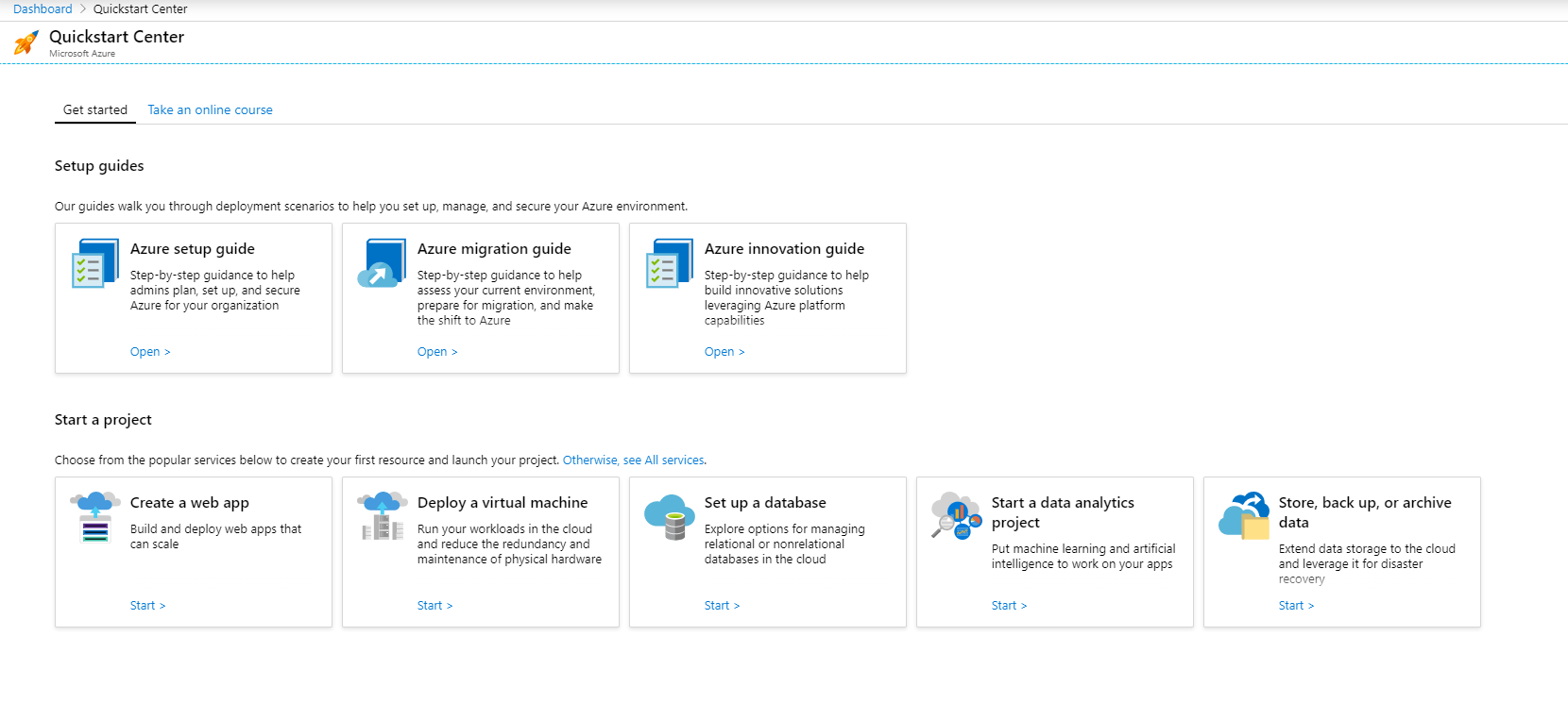 Tip 270 - Getting Started with the Azure Quickstart Center