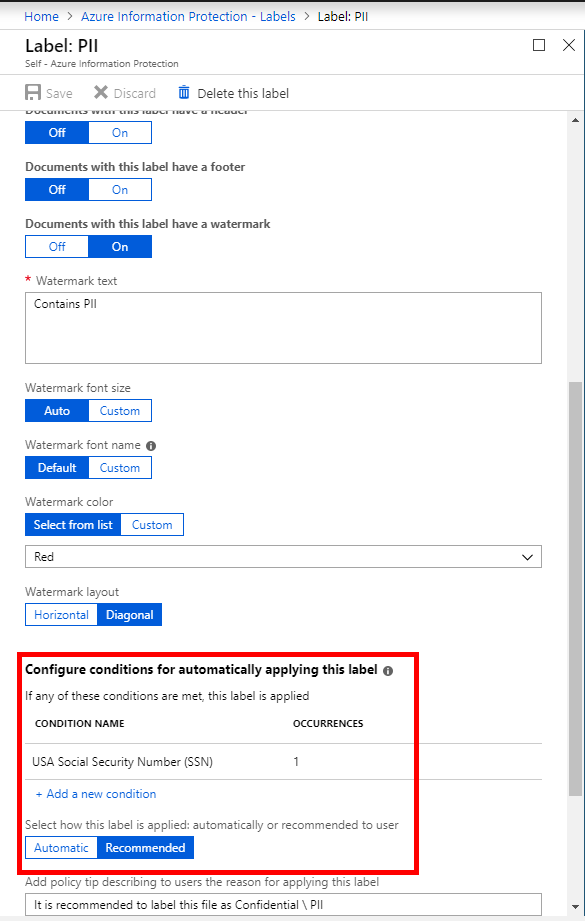 azure information protection p1 vs p2