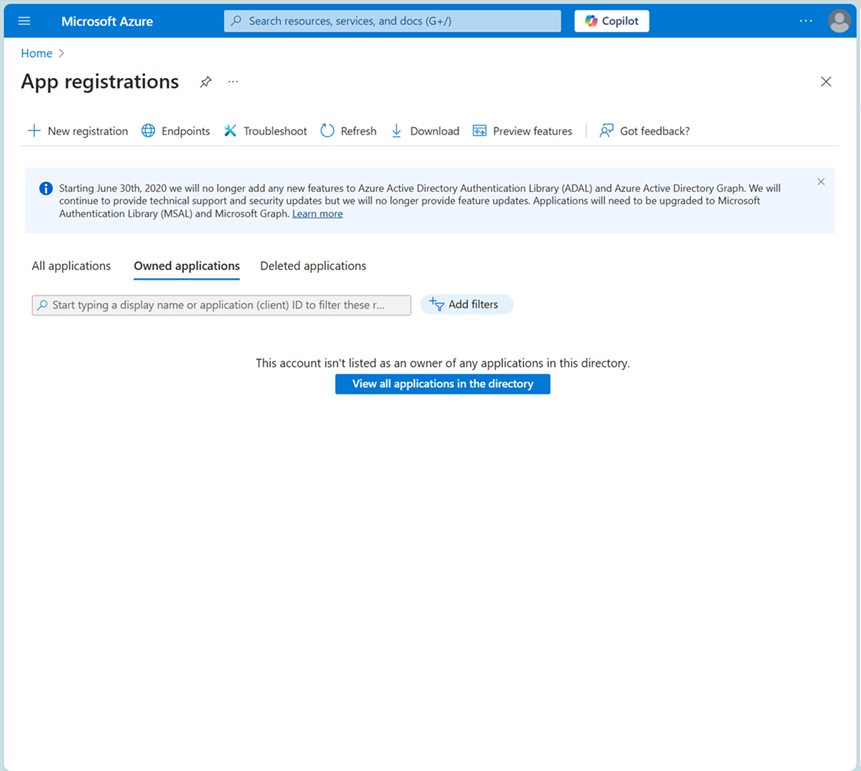 App registration 1