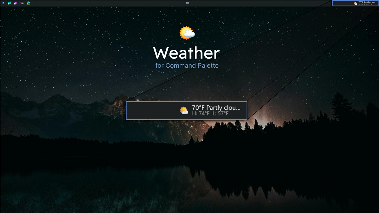 Weather interface screenshot 2 of 3
