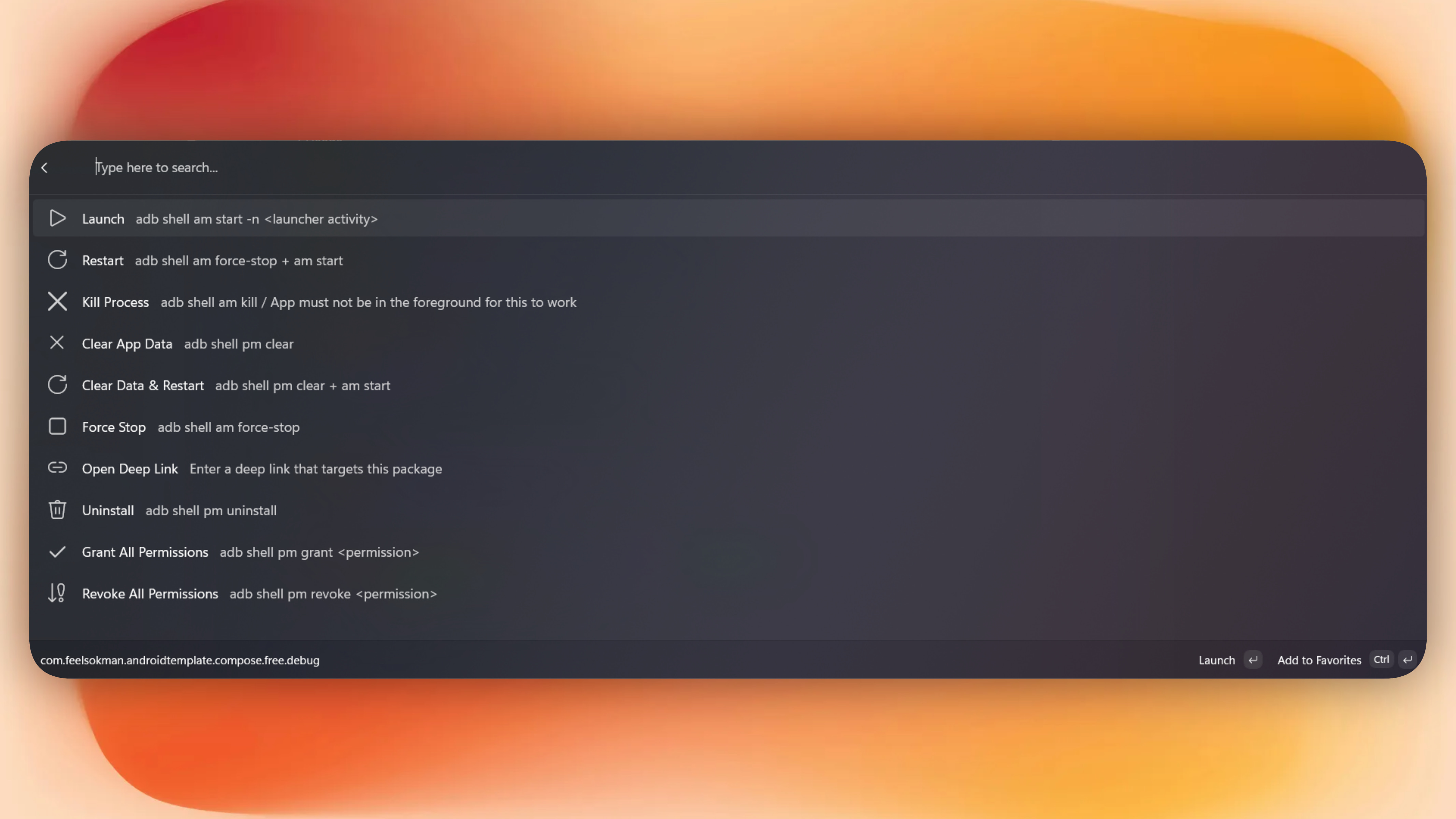 ADB Extension interface screenshot 1 of 4