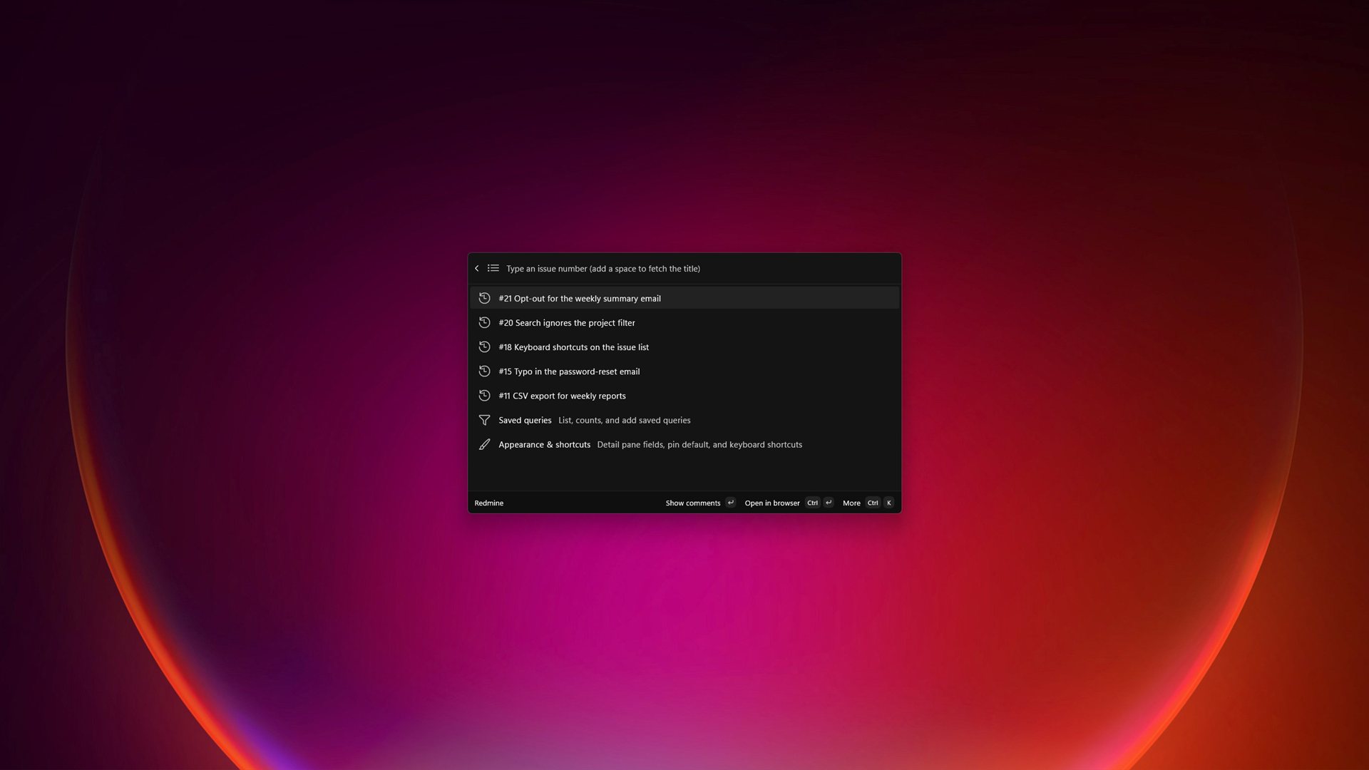 Redmine interface screenshot 1 of 5