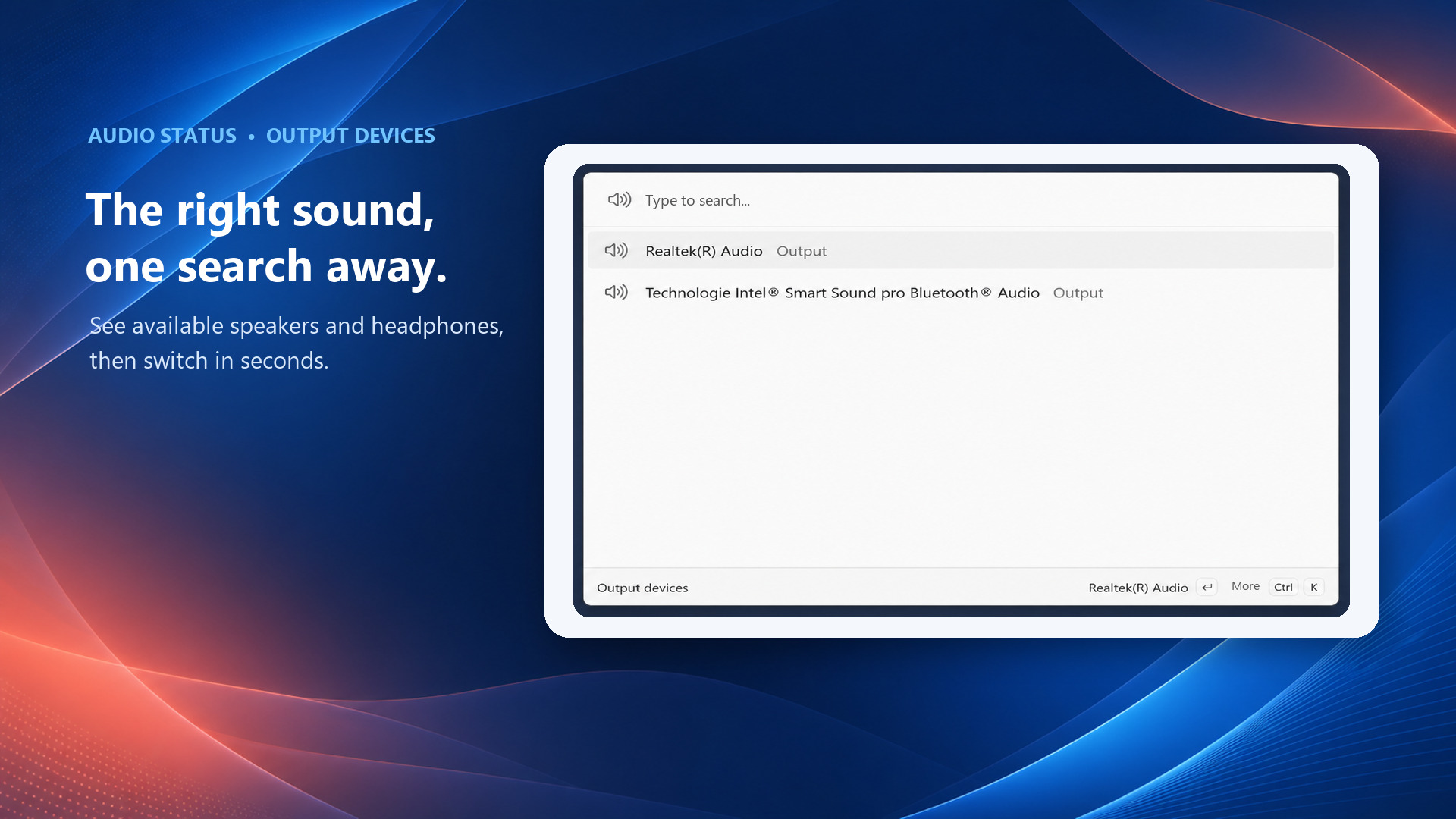 Audio Status interface screenshot 2 of 4