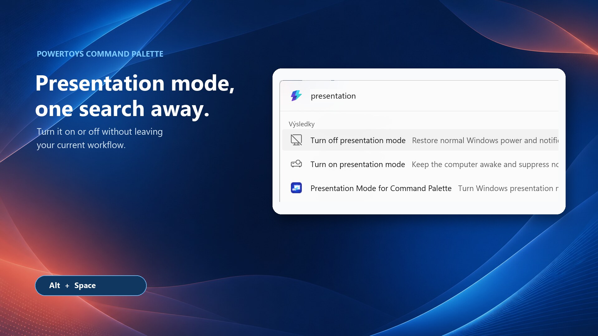 Presentation Mode interface screenshot 1 of 3