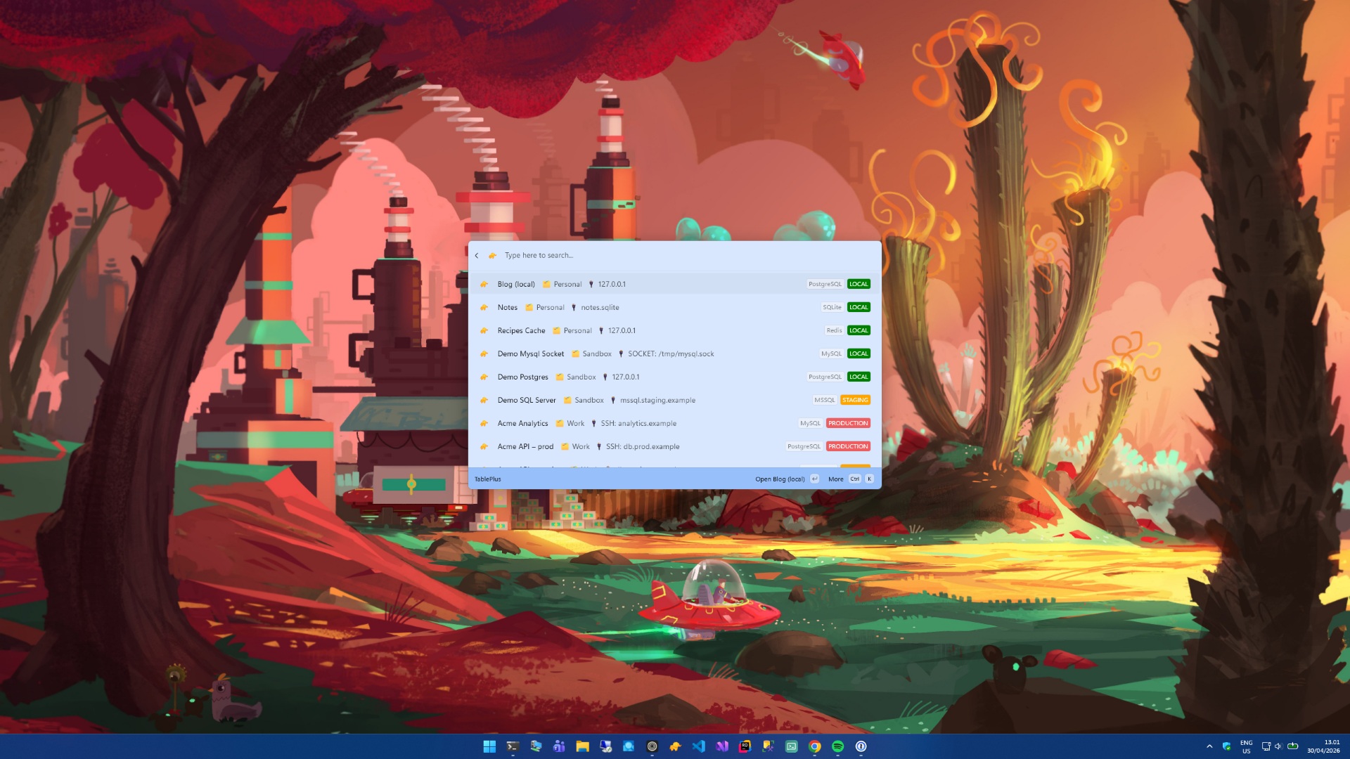 TablePlus interface screenshot 1 of 1
