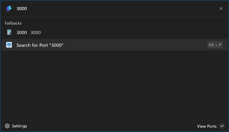 Port interface screenshot 2 of 2