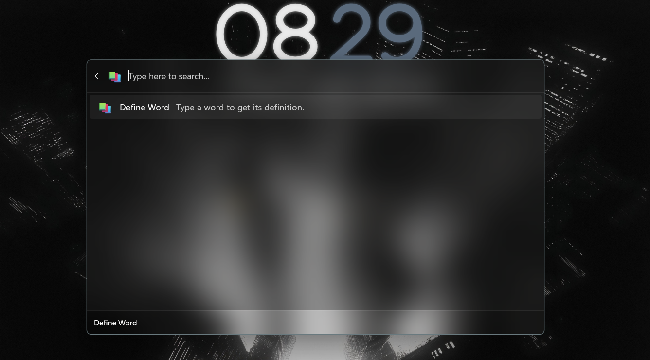 Define Word interface screenshot 1 of 4