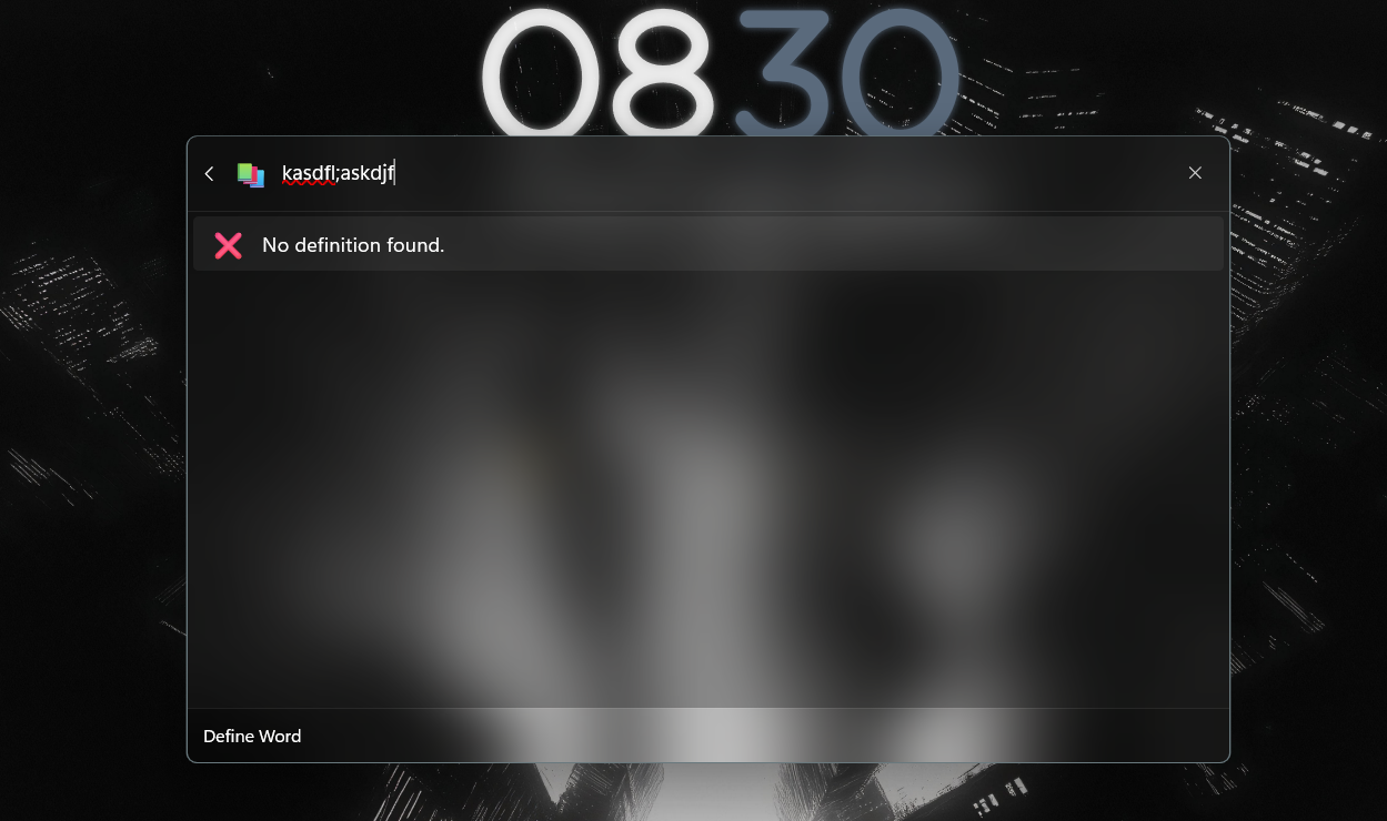 Define Word interface screenshot 4 of 4