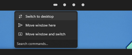 Virtual Desktops interface screenshot 2 of 2