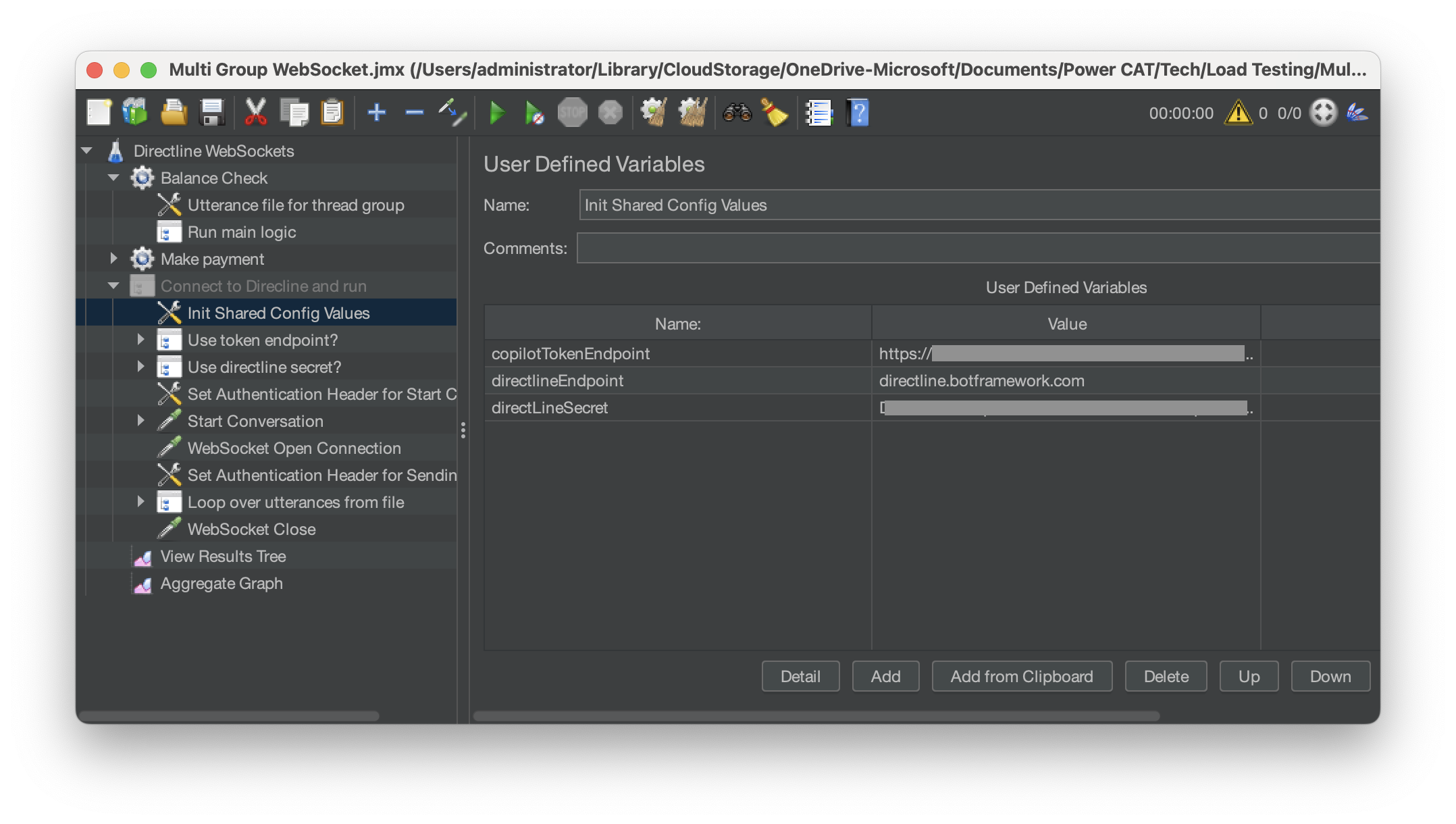Shared configuration for all Thread Groups