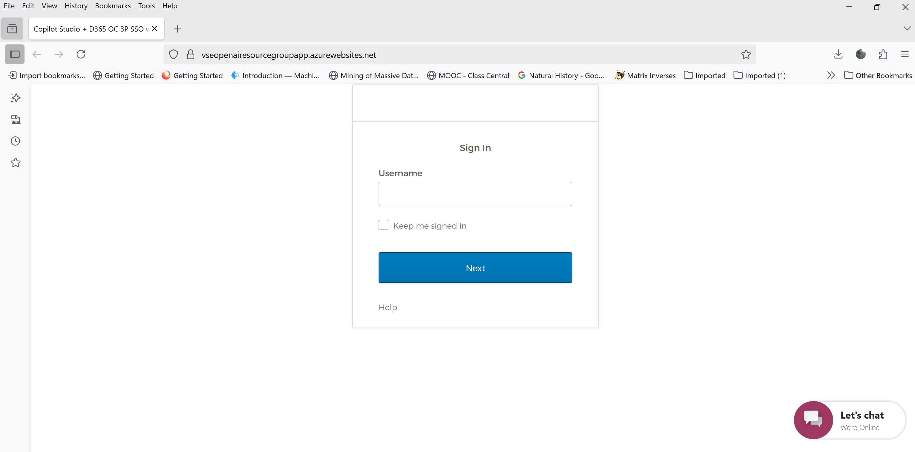 Go to `https://[Default domain]`