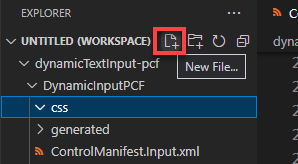 An image showing the process of adding a new file in VS Code.