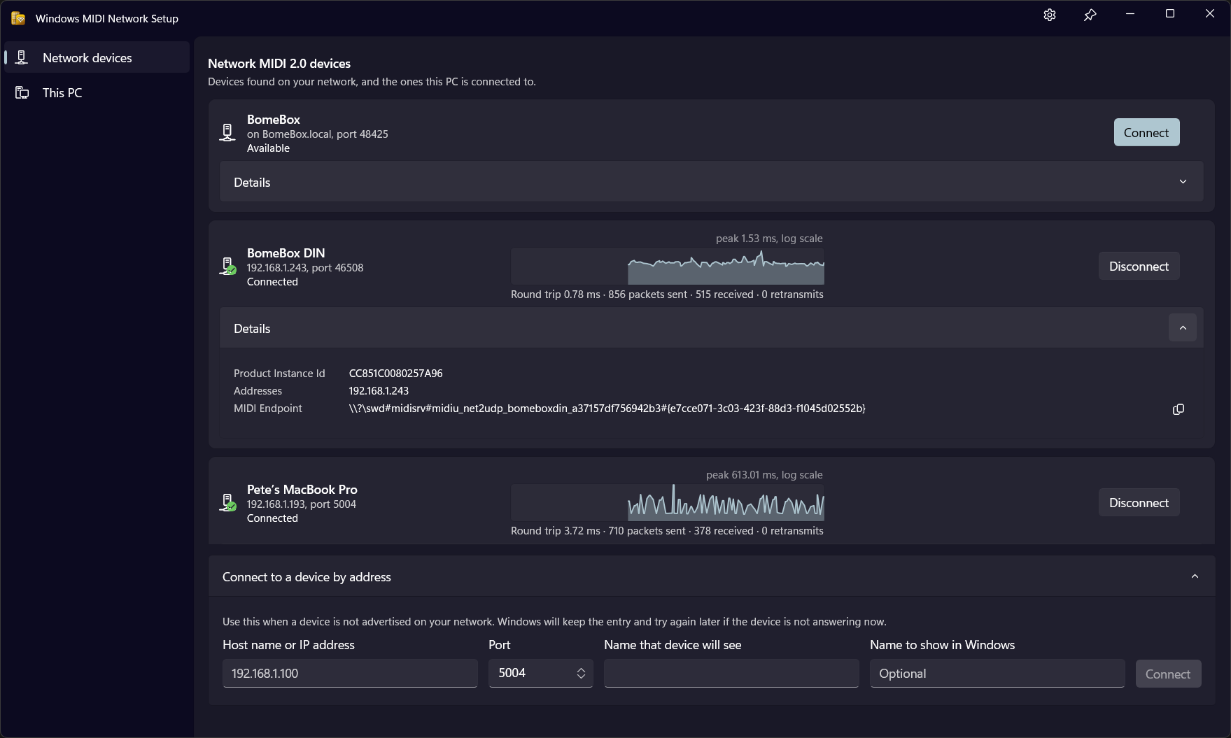 Device details