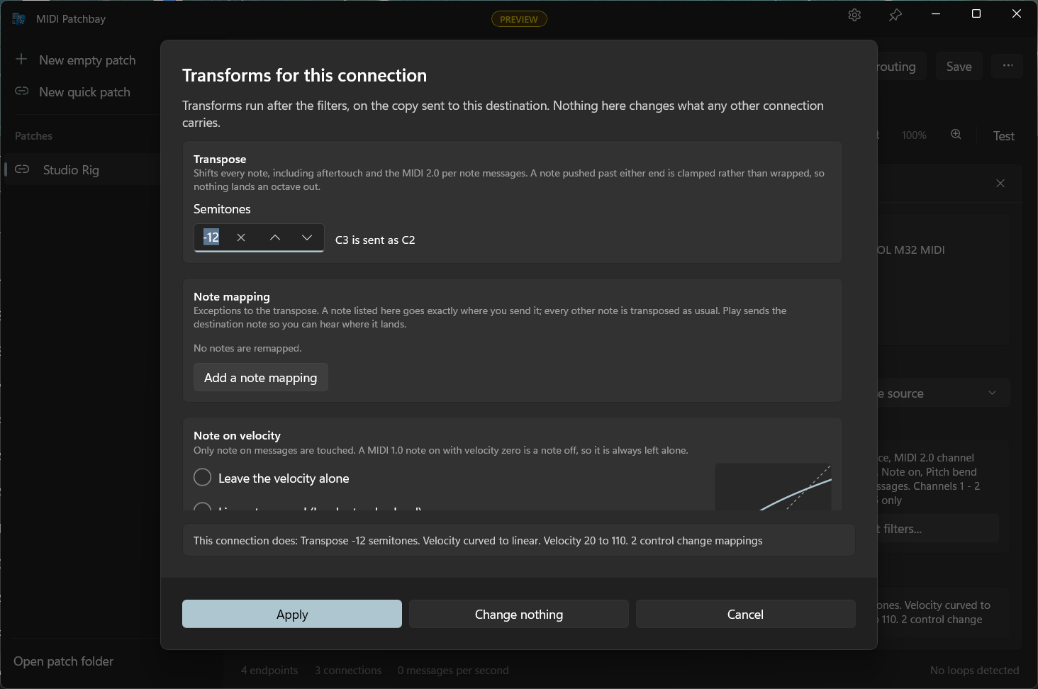 Transposing and reshaping velocity