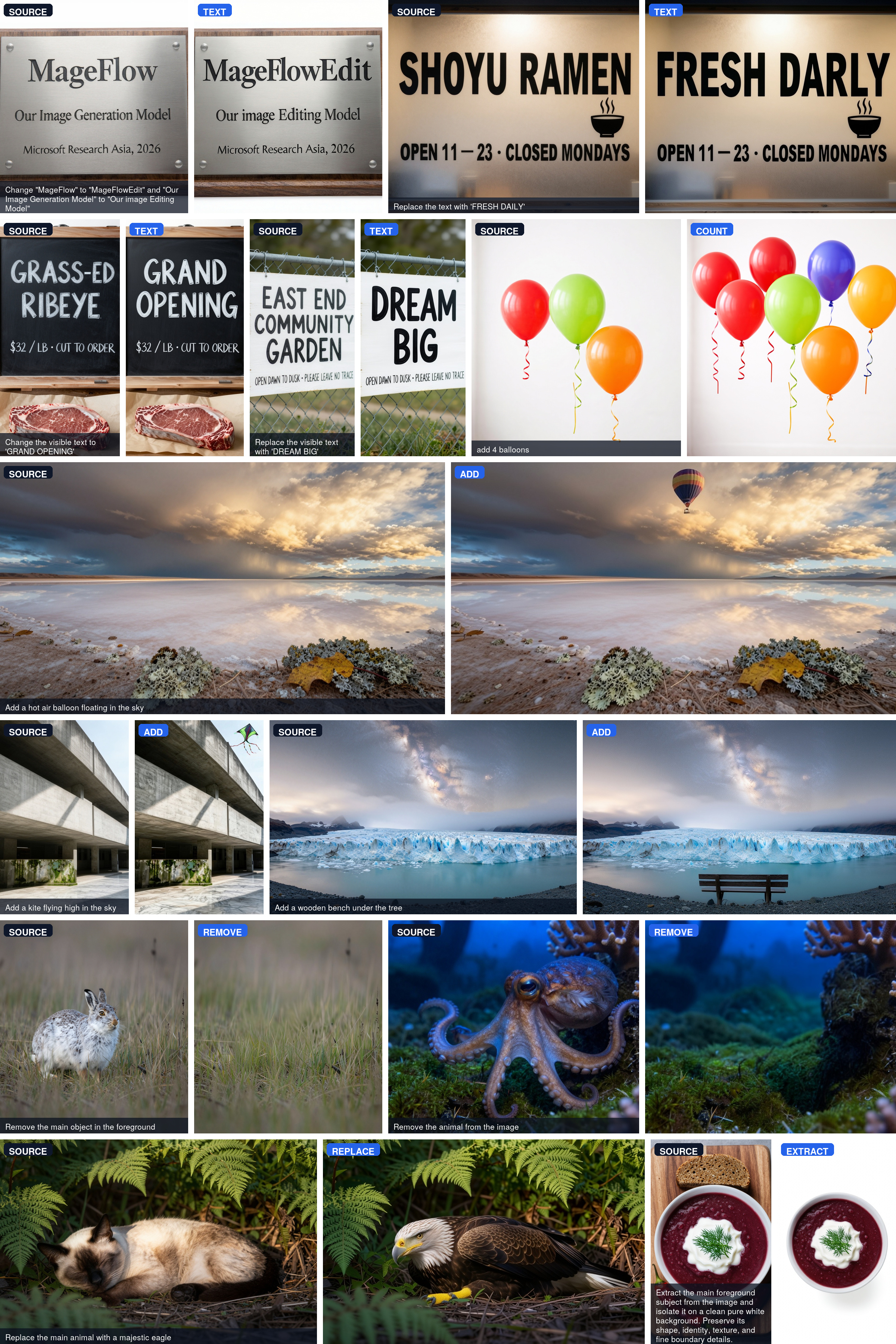 Content and object editing
