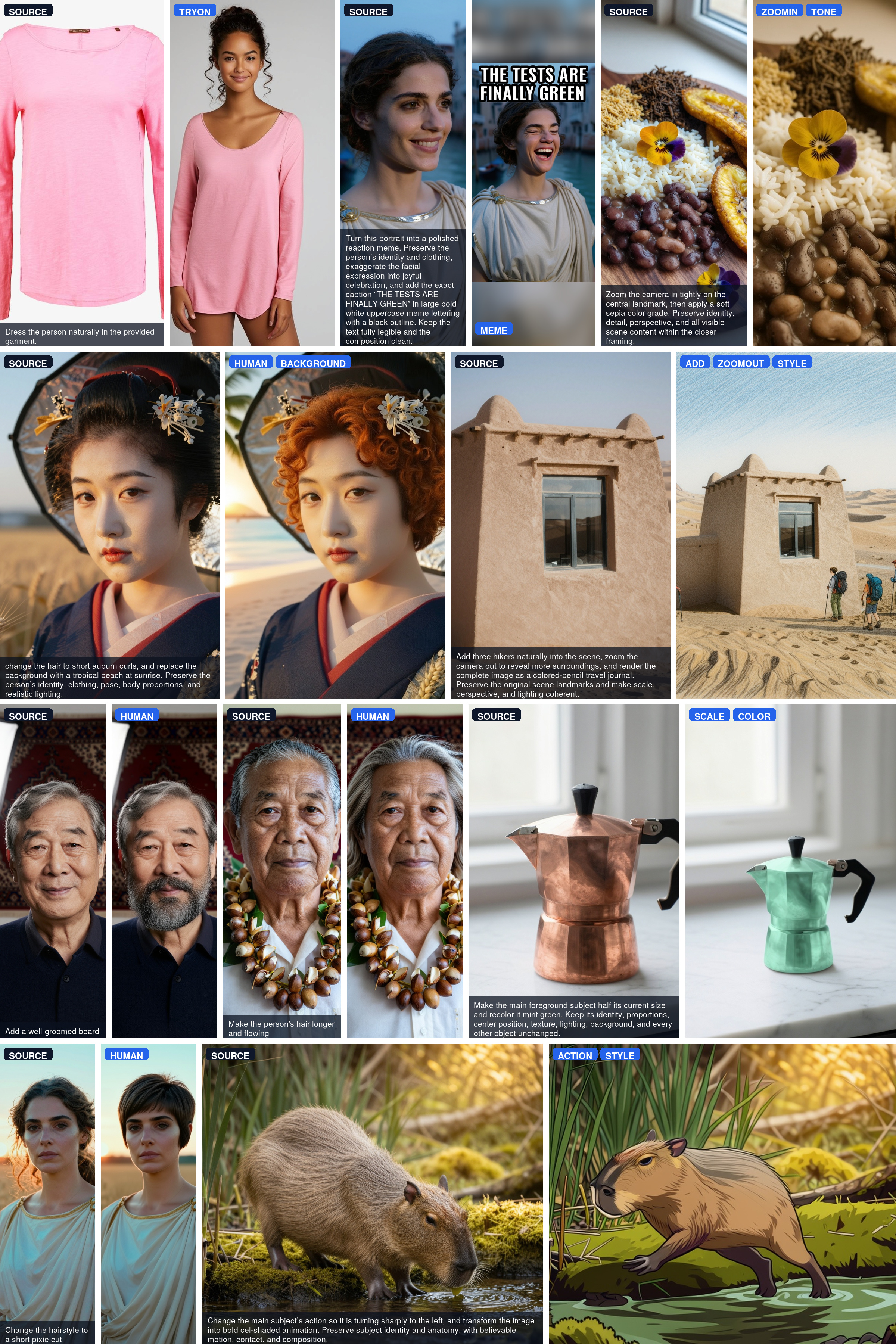 Human-centered and creative edits