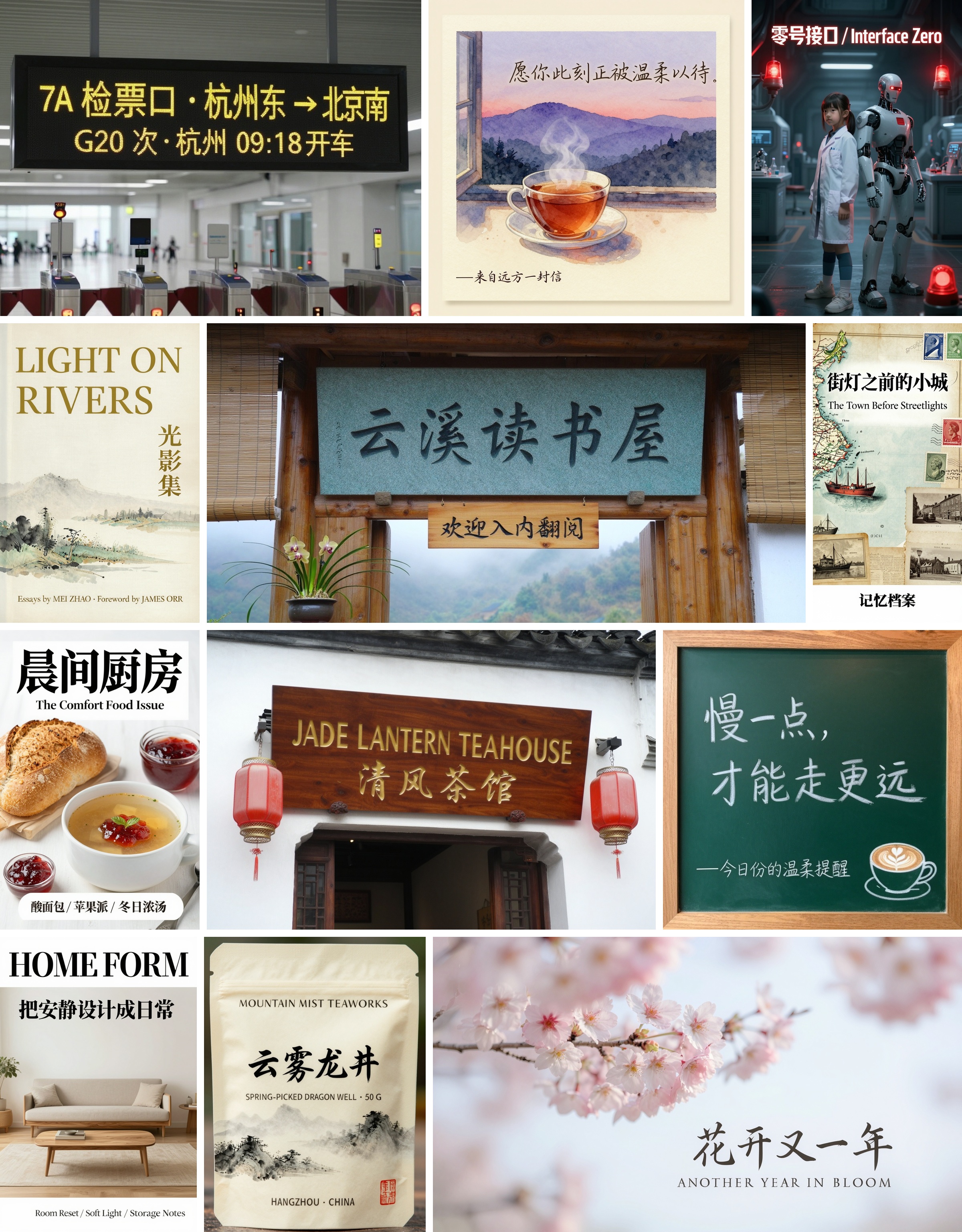Chinese text rendering examples
