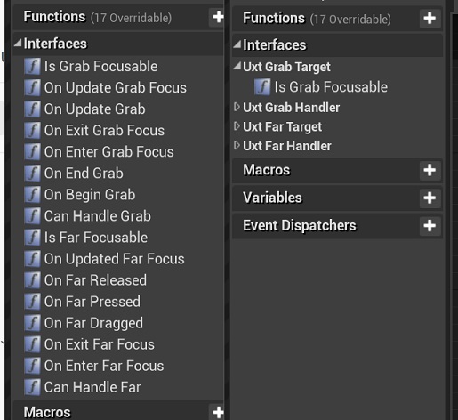 Categories' refactor comparison