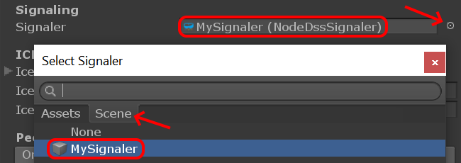 Assign the Signaler property in the peer connection