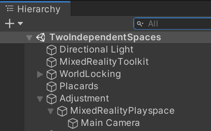 Adjustment node with MRTK Playspace