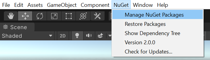 Launch NuGet UI