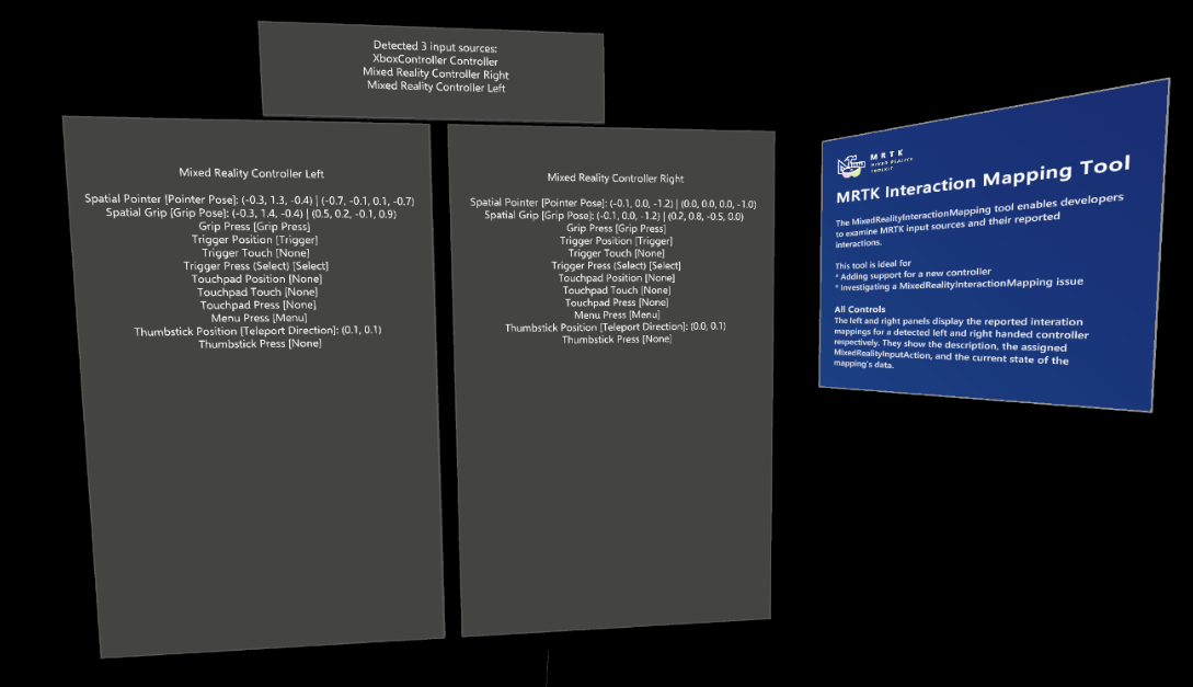 MixedRealityInteractionMapping tool