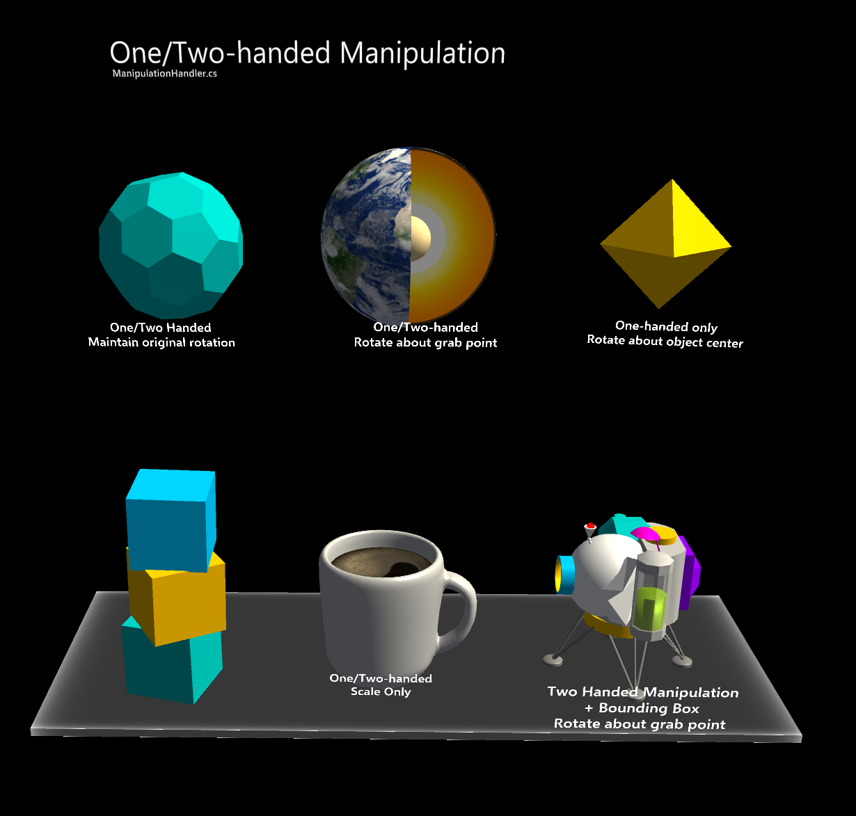 Hand Interaction Examples