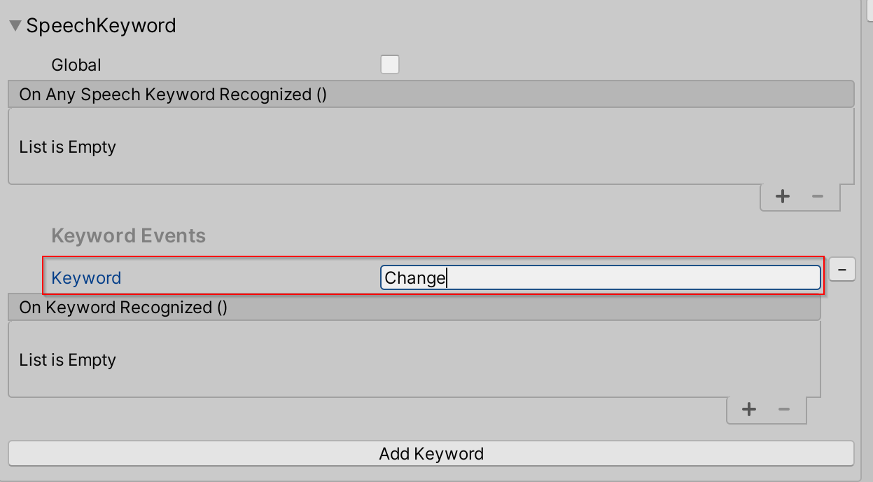 SpeechKeywordAddKeyword