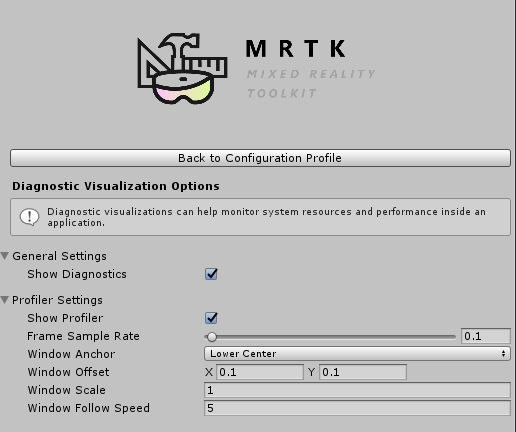 Diagnostics Options