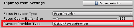 Selecting the Raycast provider