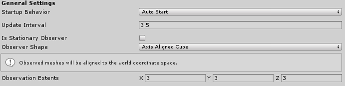 Mesh Observer General Settings