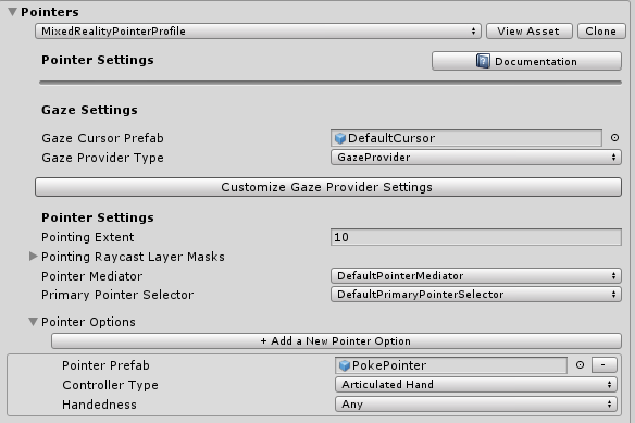 Poke Pointer Profile Example