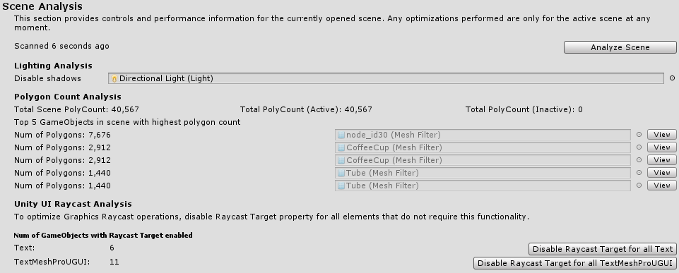 MRTK Optimize Window Settings