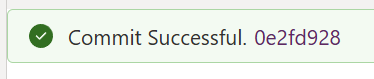 Commit Success