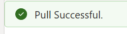 Pull successfully