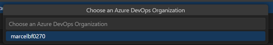 Choose your organization